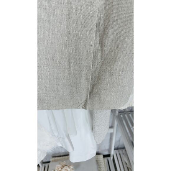 Sara Morgan Women's Size L Navy & White Eyelet Print Button Up Blouse #0337 - Picture 4 of 12